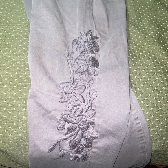 Relaxed Embroidered Chino Pants Size 30 Relaxed - Lilac - Picture 5 of 9